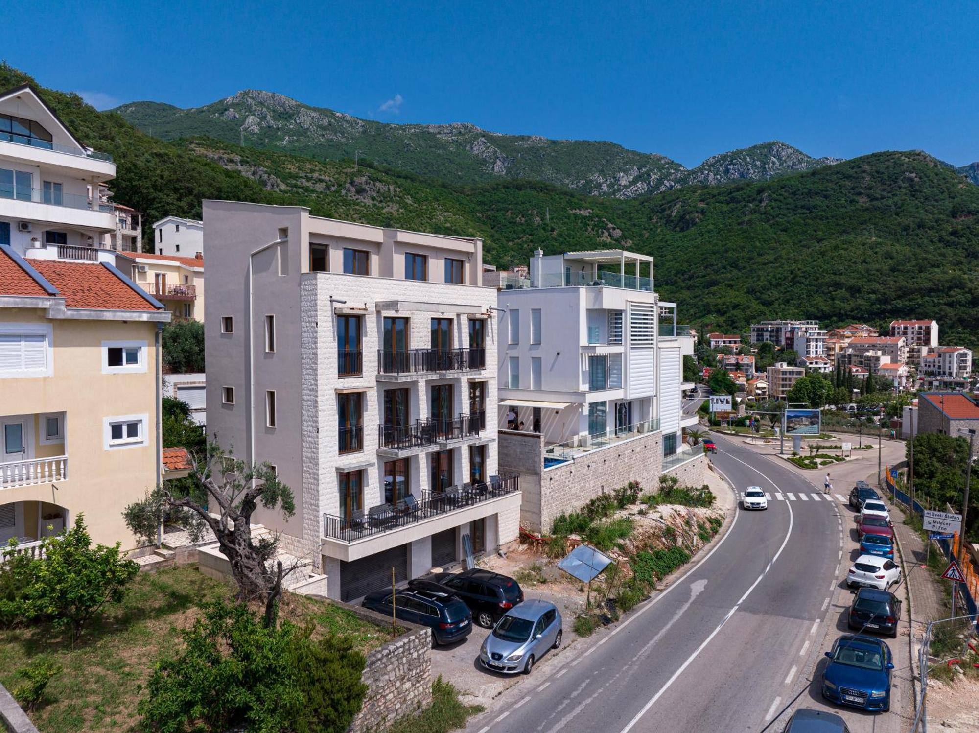 Niki Apartments Przno Sveti Stefan Eksteriør bilde